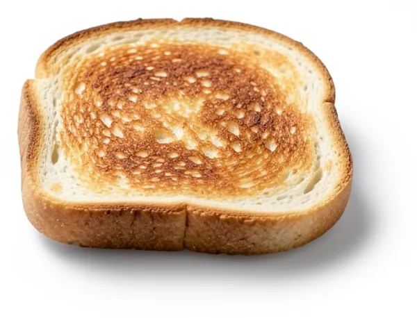 A slice of evenly golden toast.